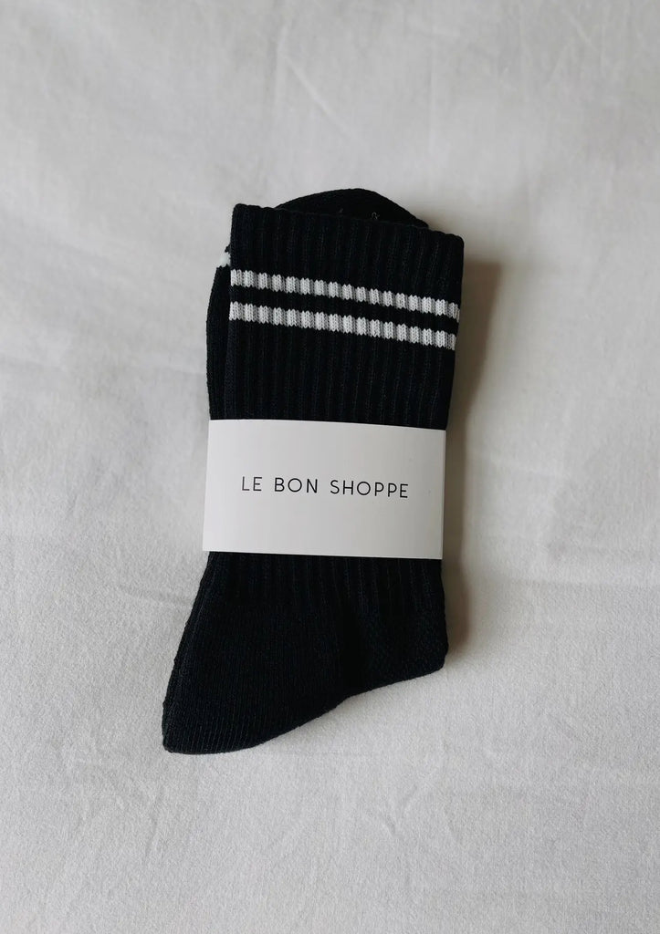 Le Bon Shoppe | boyfriend socks | black