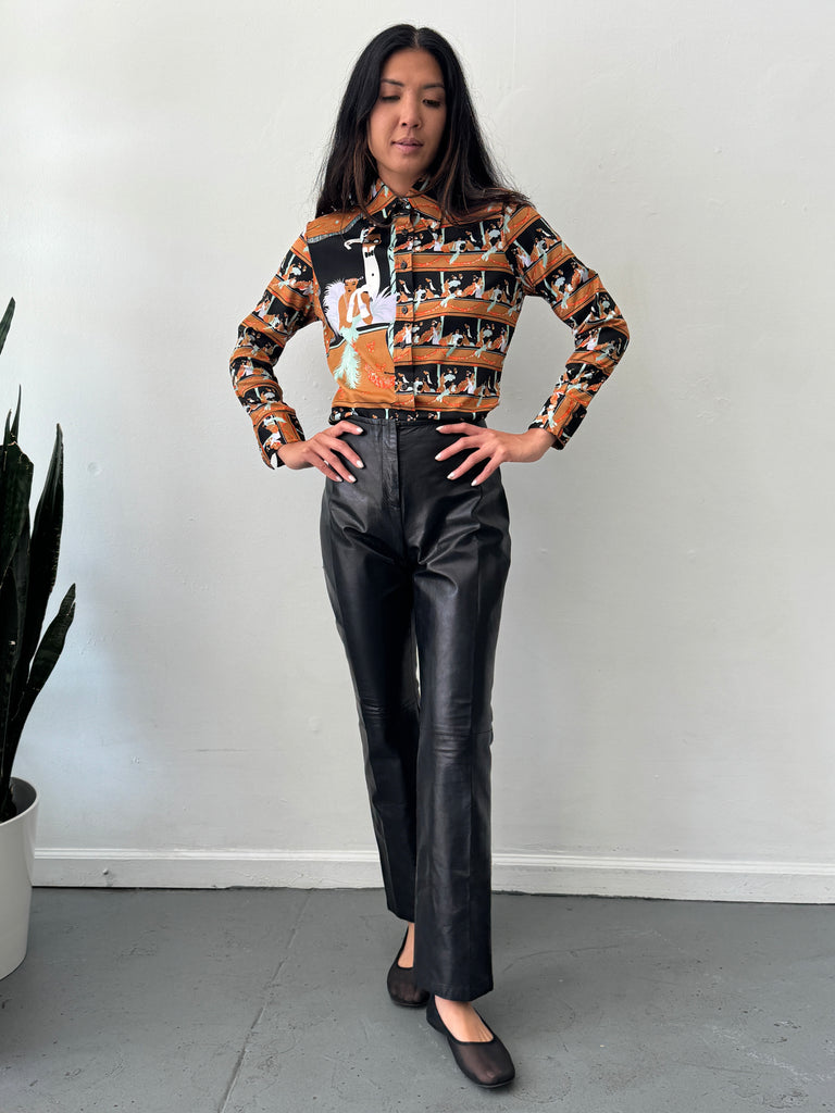 Vintage leather pants waist “30”