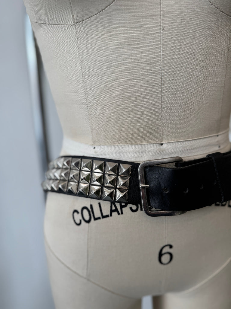 Vintage studded punk belt