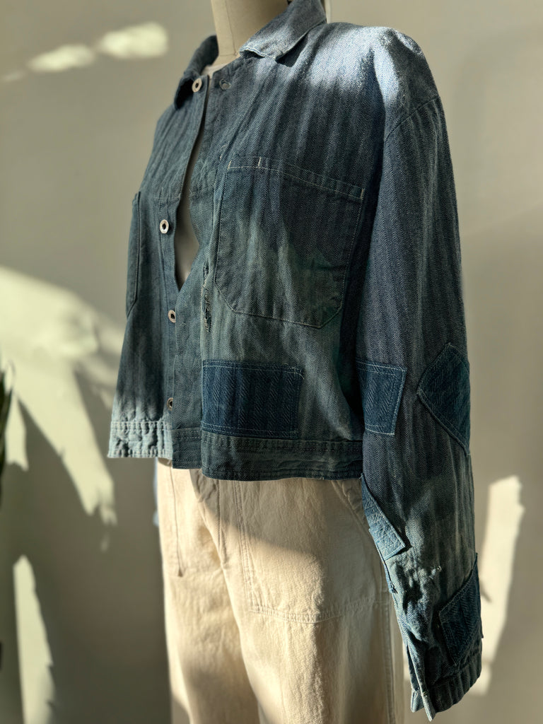 Vintage cropped denim jacket