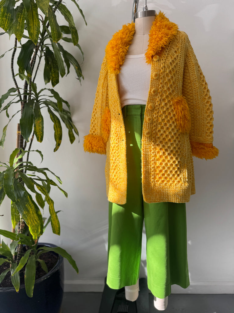 Vintage handmade crochet jacket