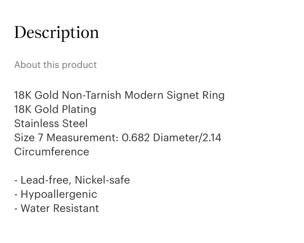 Signet ring