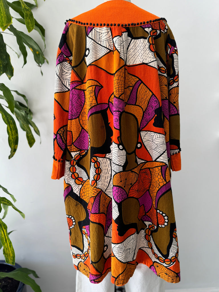 Vintage vibrant outerwear