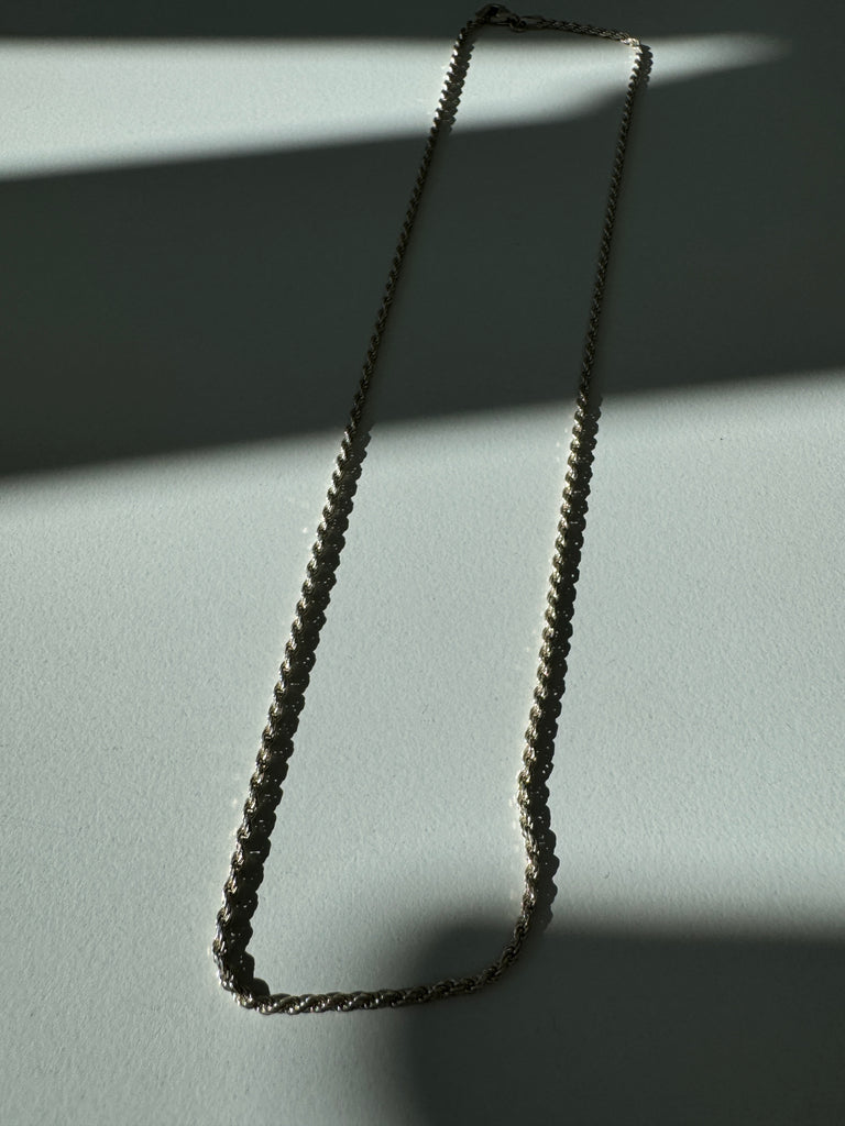 Sterling silver rope chain