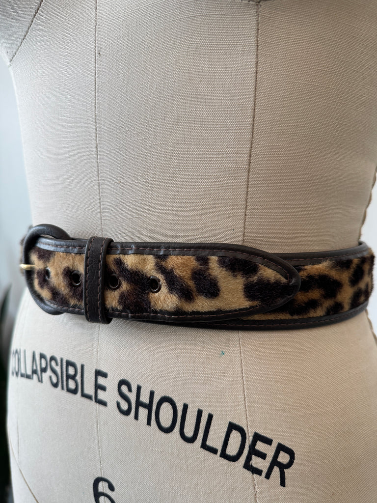 Vintage animal print belt