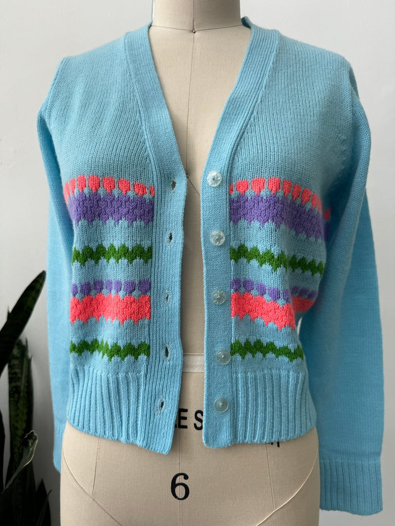 1970's Vintage knit cardigan sweater