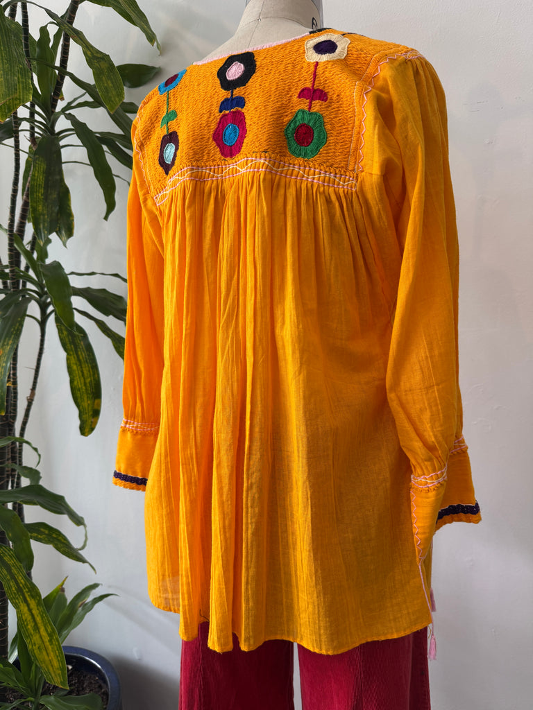 Vintage cotton embroidered top