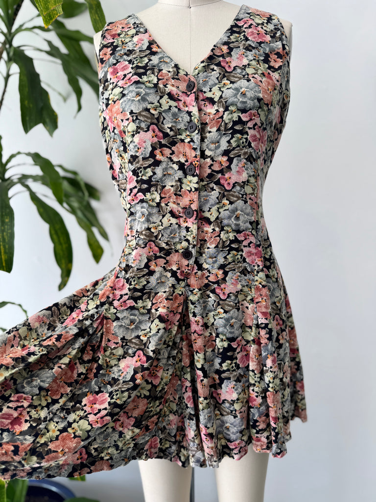 Vintage summer shorts romper