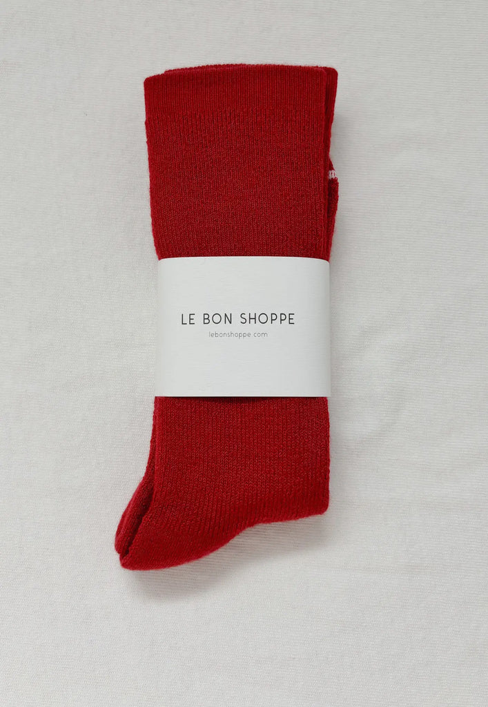 LE BON SHOPPE CAMPER SOCKS RED