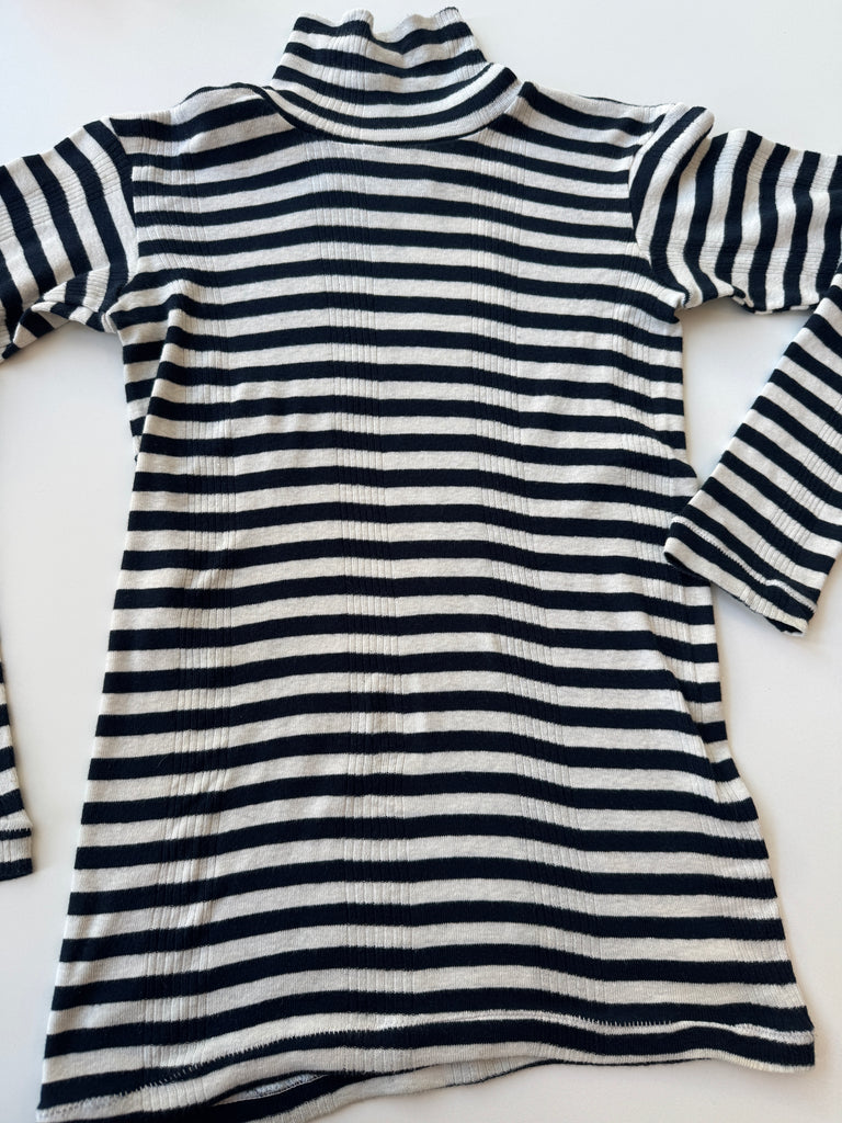 Cotton striped turtleneck