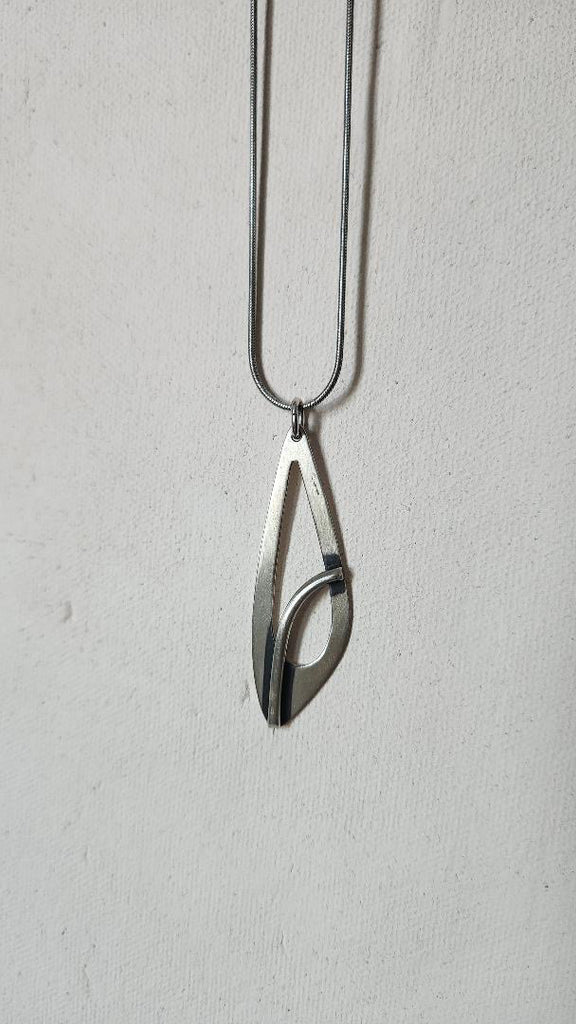 Vintage rare modernist sterling pendant by designer Orb