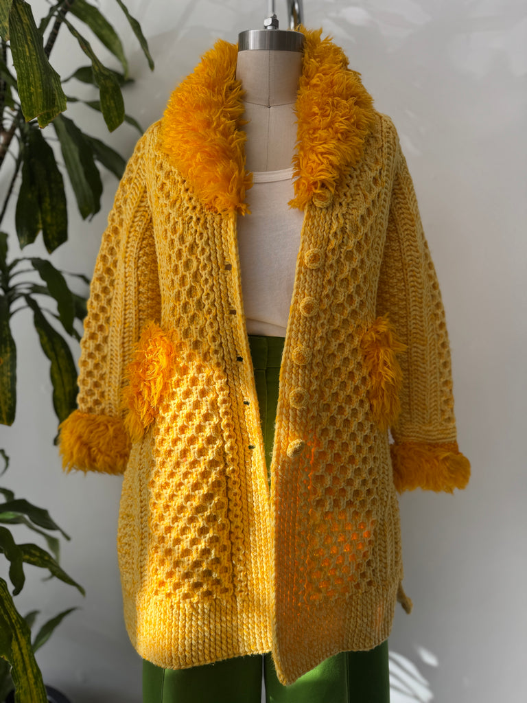 Vintage handmade crochet jacket
