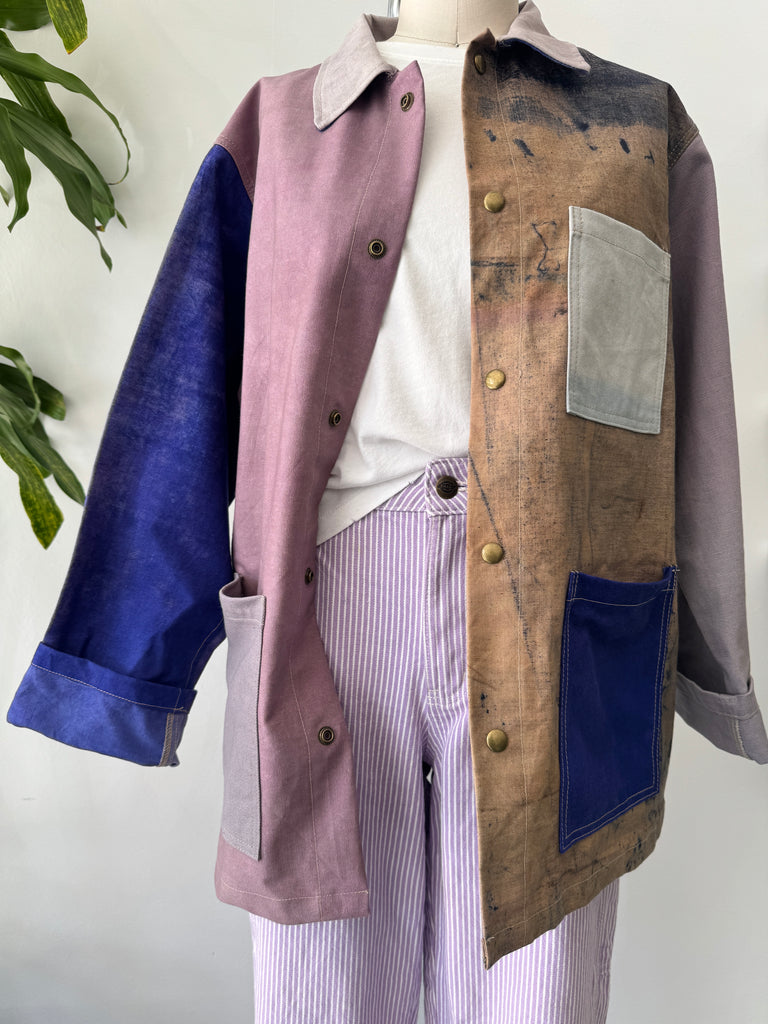 My Best Vintage Life patchwork chore coat