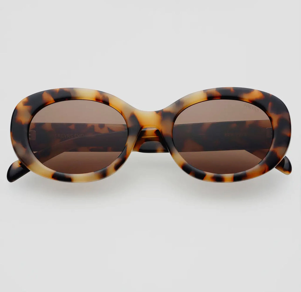 FREYRS acetate oval sunglasses