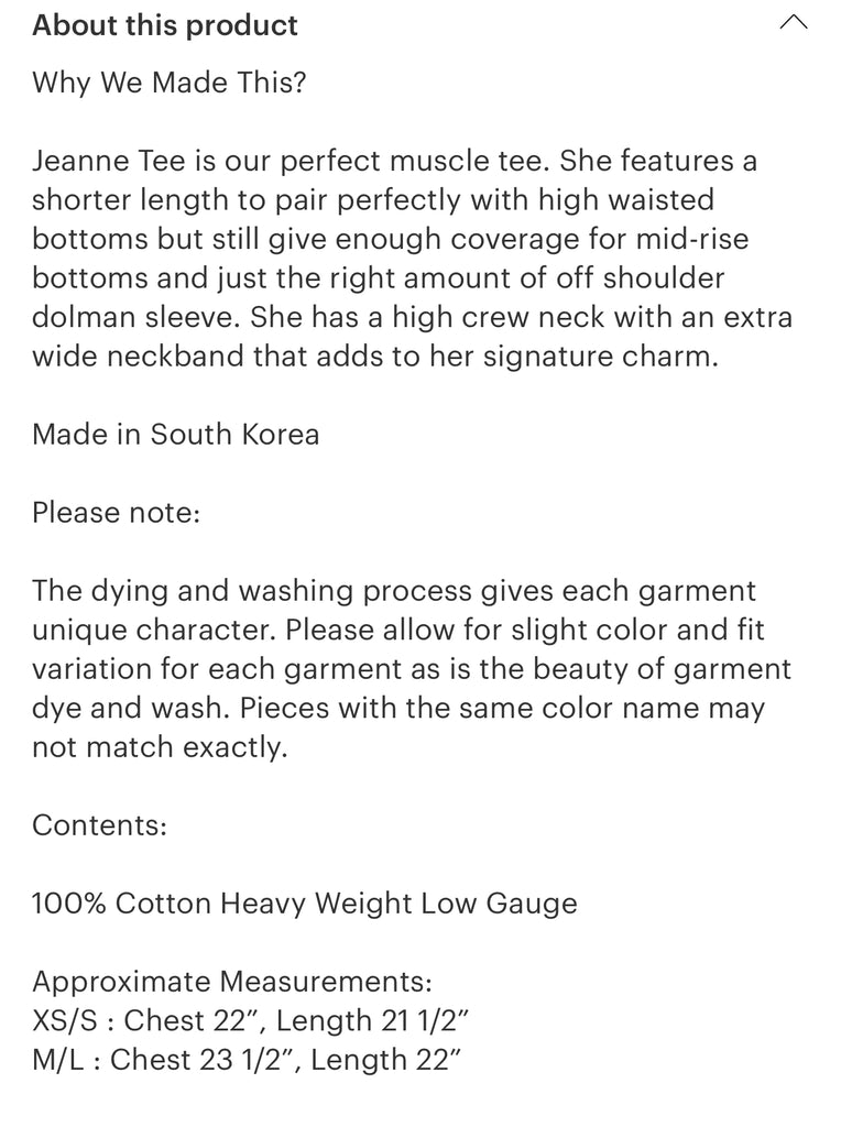 Le Bon Shoppe Jeanne tee | almost Black