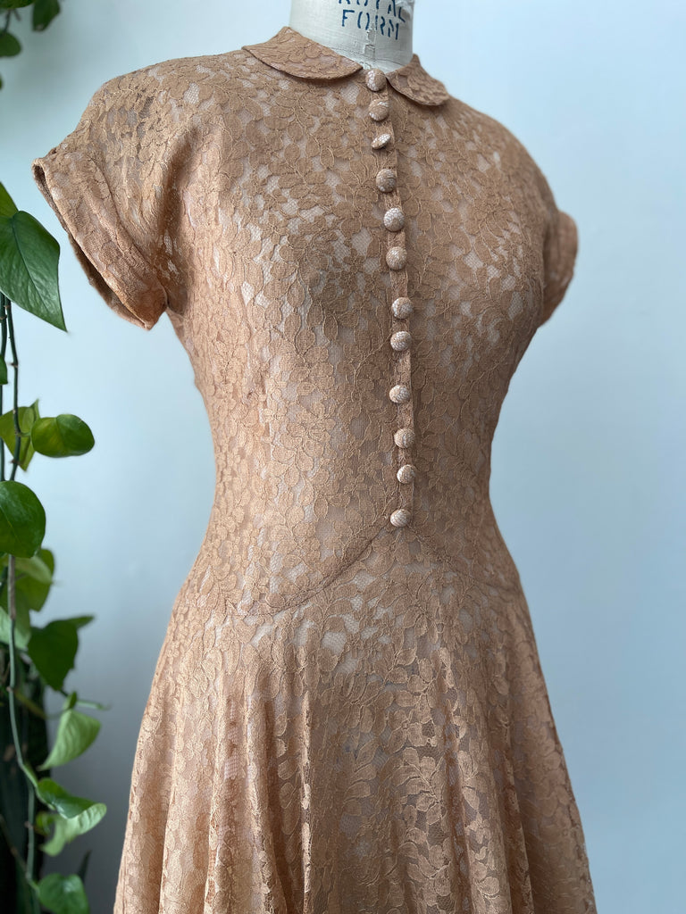 Vintage 1940’s lace dress