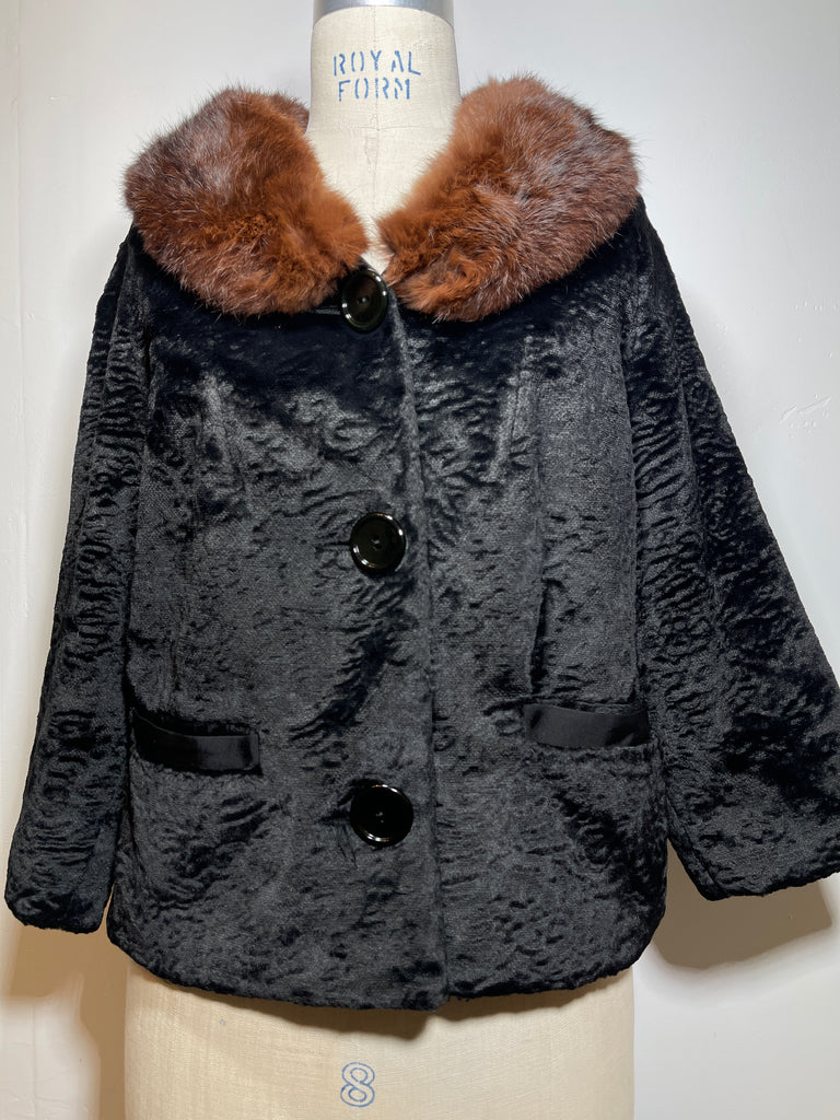 Vintage Jacket with fur collar